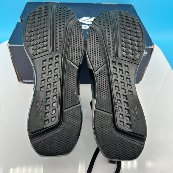 Reebok Men's Fushion Flexweave Safety Work‎ Sneaker Shoe, Size 10.5W, Black/Grey - Picture 9 of 16